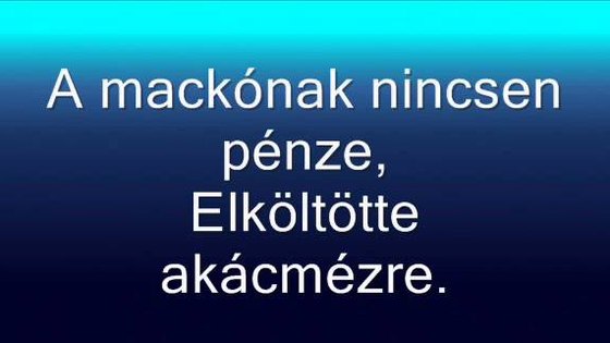 Mackó brummog